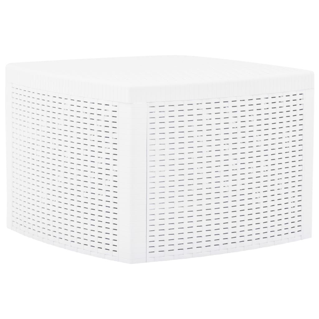 Beistelltisch Weiss 54×54×36,5 cm Kunststoff